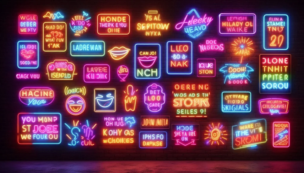 Neon Puns & Jokes