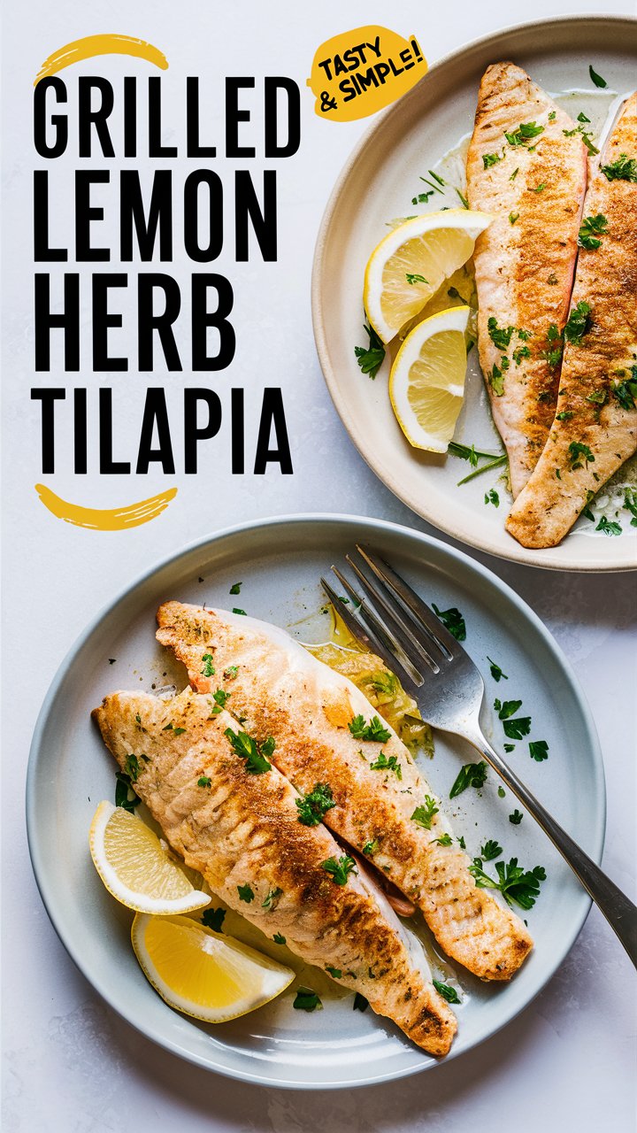 Grilled Tilapia with Lemon and Herbs
