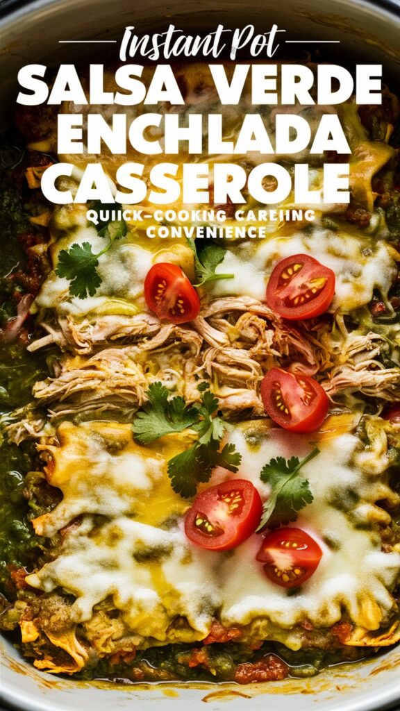 Instant Pot Chicken Enchilada Casserole