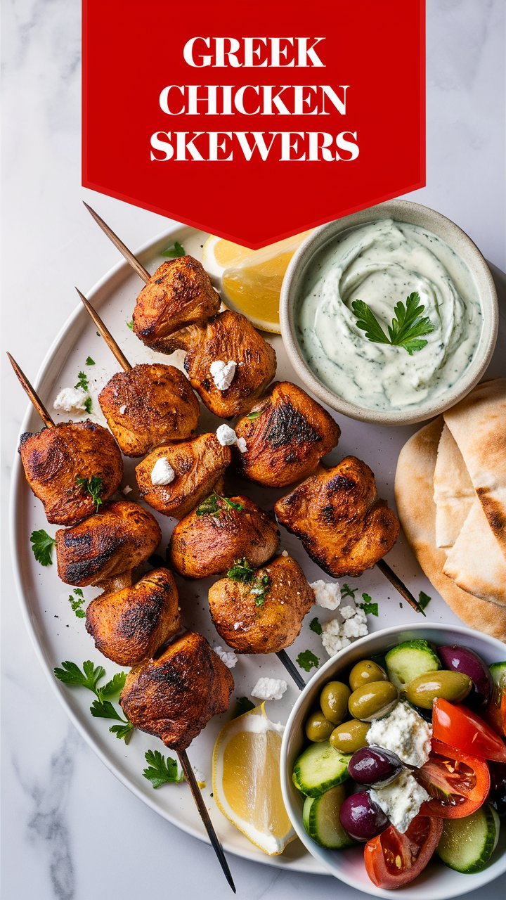 Greek Chicken Skewers