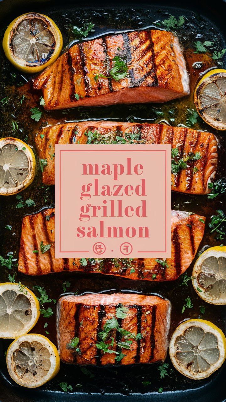 Grilled Salmon with Maple Soy Glaze