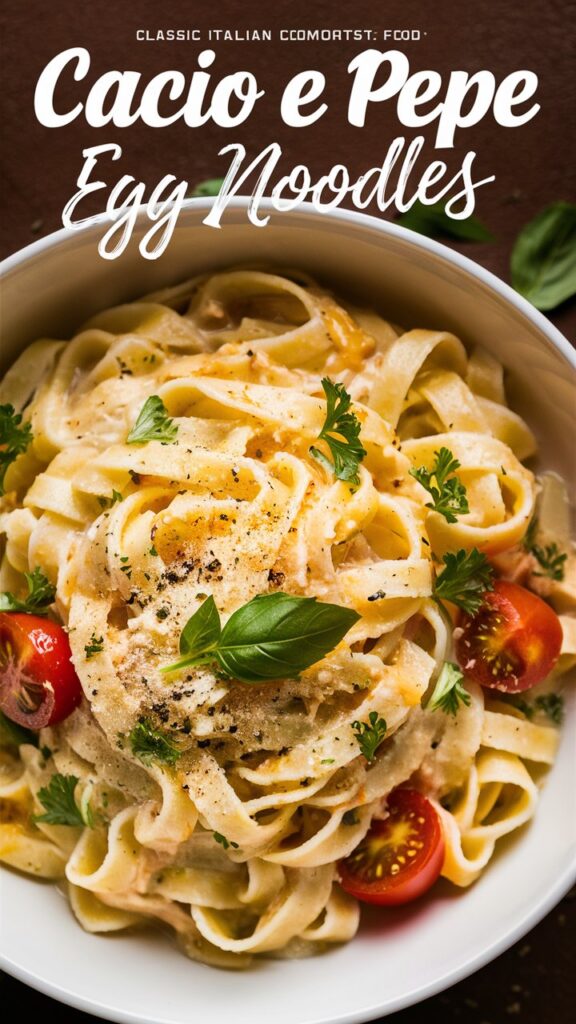 Cacio e Pepe Egg Noodles