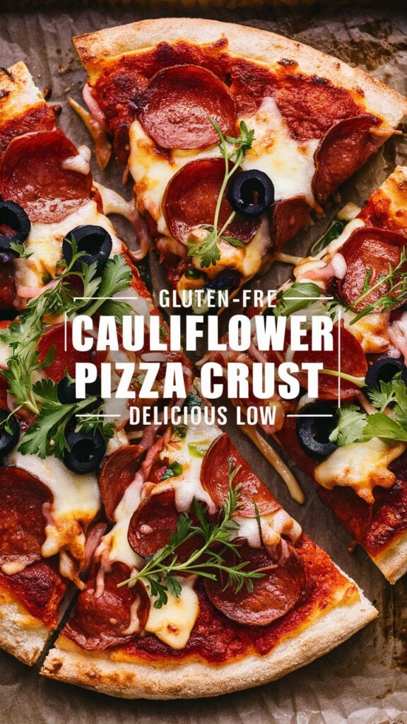 Supreme Pizza with Cauliflower Crust