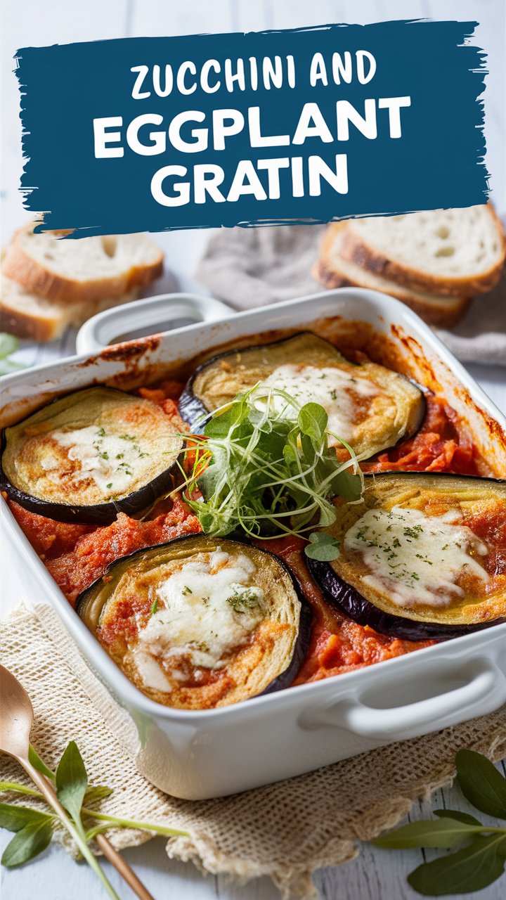 Zucchini and Eggplant Gratin