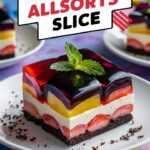 No-Bake Licorice Allsorts Slice