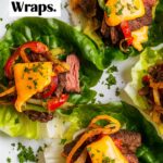 Philly Cheesesteak Lettuce Wraps