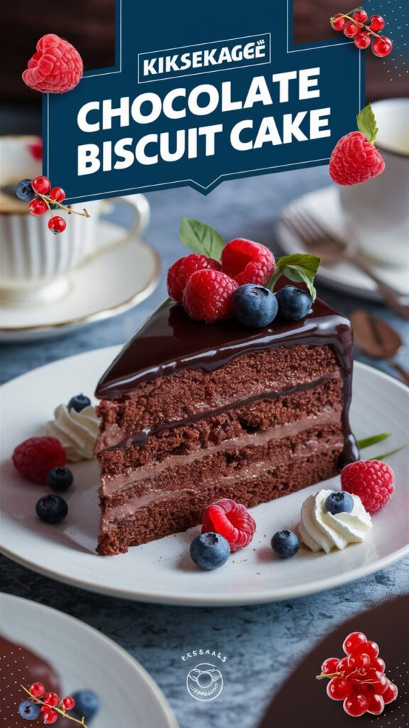 Kiksekage~ Chocolate Biscuit Cake