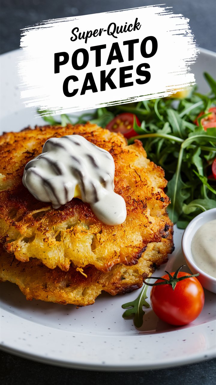 Super-quick potato cakes