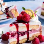 Lemon Raspberry Cream Cheesecake