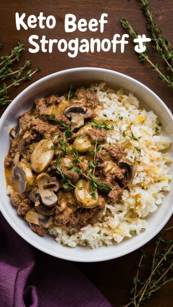 Keto Beef Stroganoff