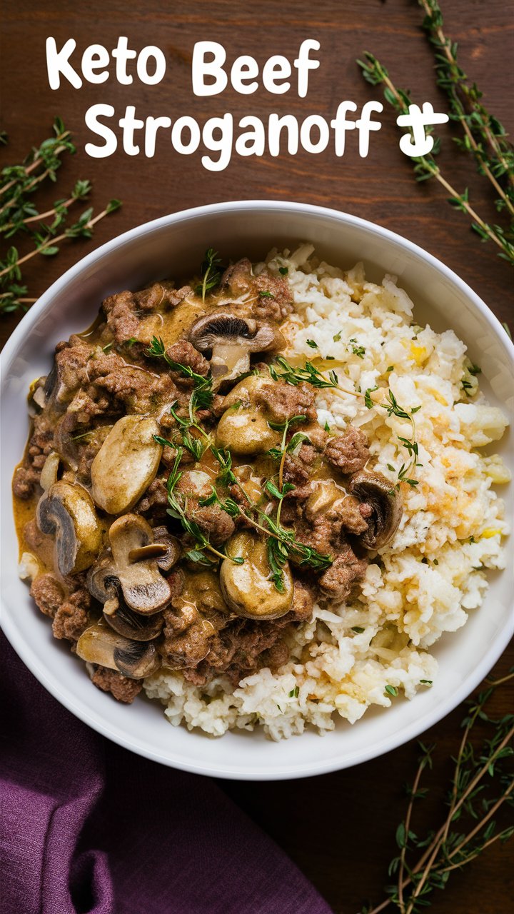 Keto Beef Stroganoff