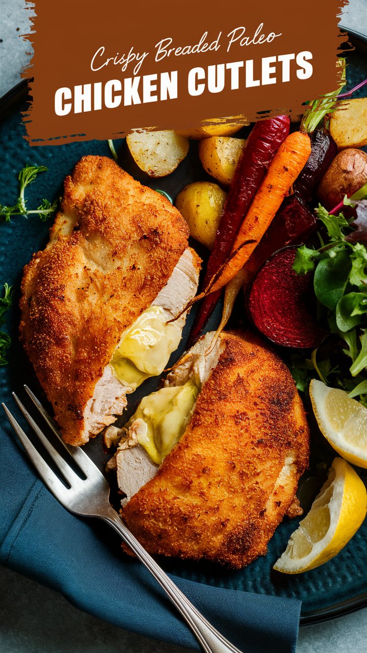 Crispy Breaded Paleo Chicken Cutlets