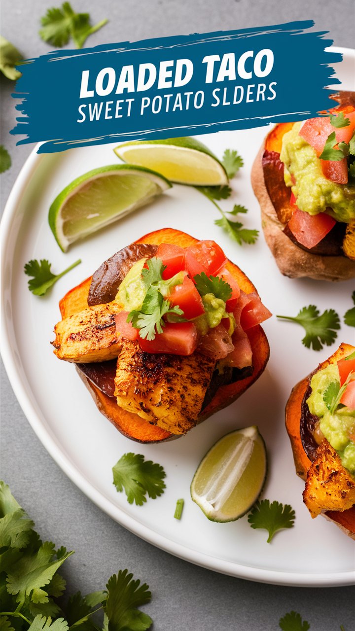 Loaded Taco Sweet Potato Sliders