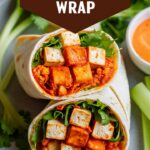 Buffalo Shredded Tofu Wrap