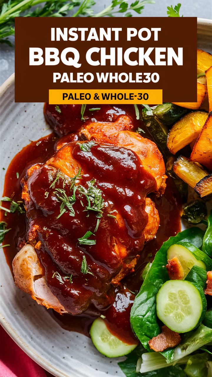 Instant Pot BBQ Chicken Paleo Whole30