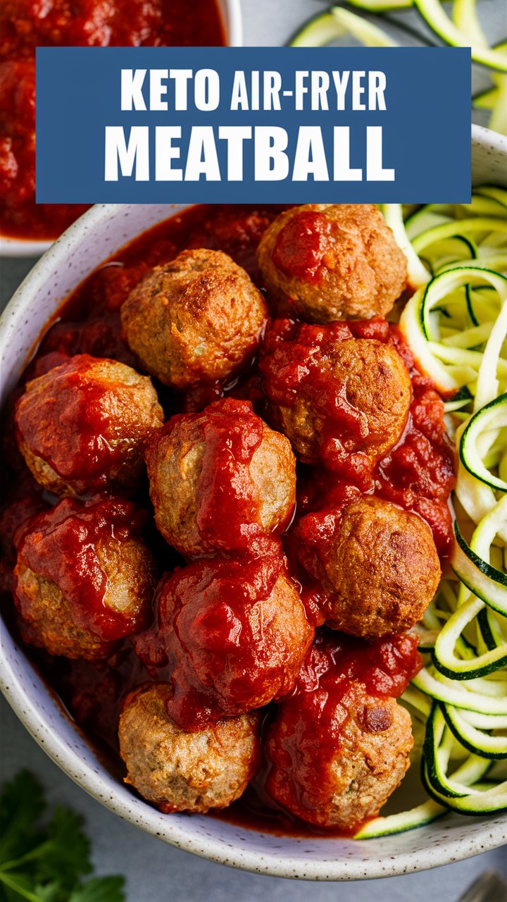 Keto Air-Fryer Meatballs