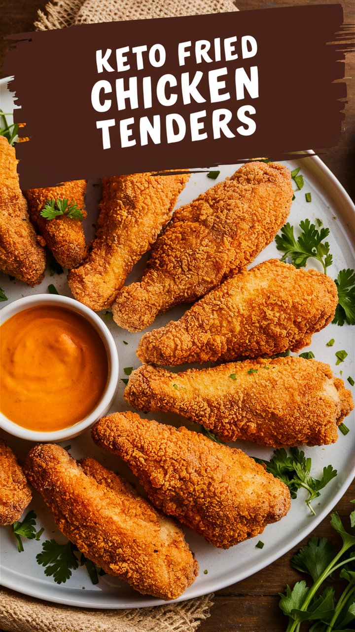 Keto Fried Chicken Tenders