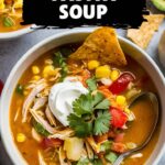 Creamy Crockpot Chicken Fajita Soup