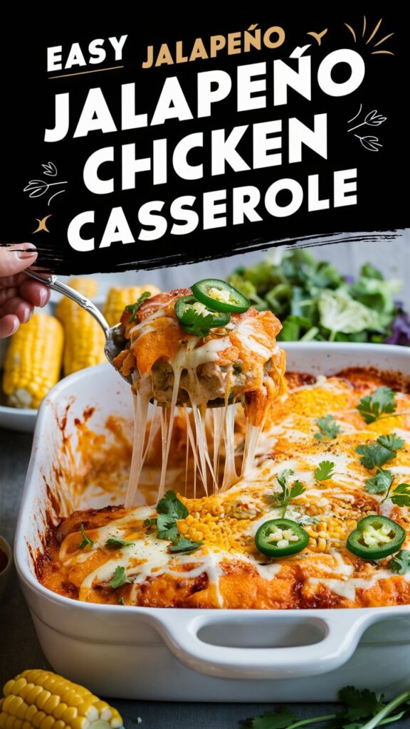 EASY Jalapeño Popper Chicken Casserole