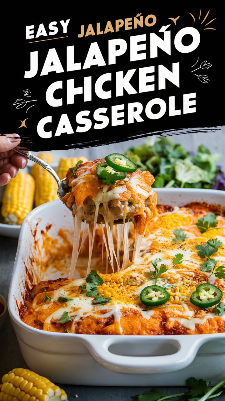 EASY Jalapeño Popper Chicken Casserole