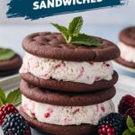 Low-Carb Peppermint Ice-Cream Sandwiches