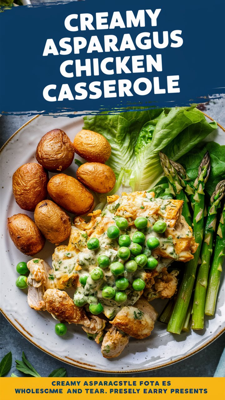 Creamy Asparagus Chicken Casserole