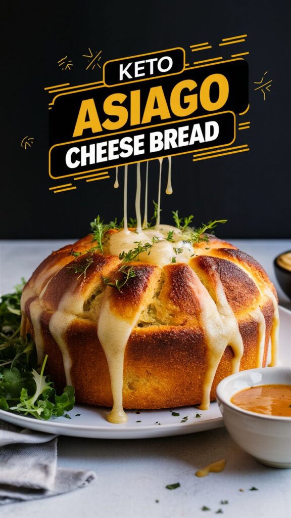Keto Asiago Cheese Bread