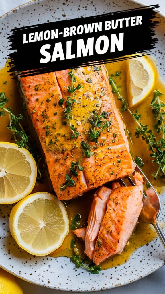 Lemon-Brown Butter Salmon