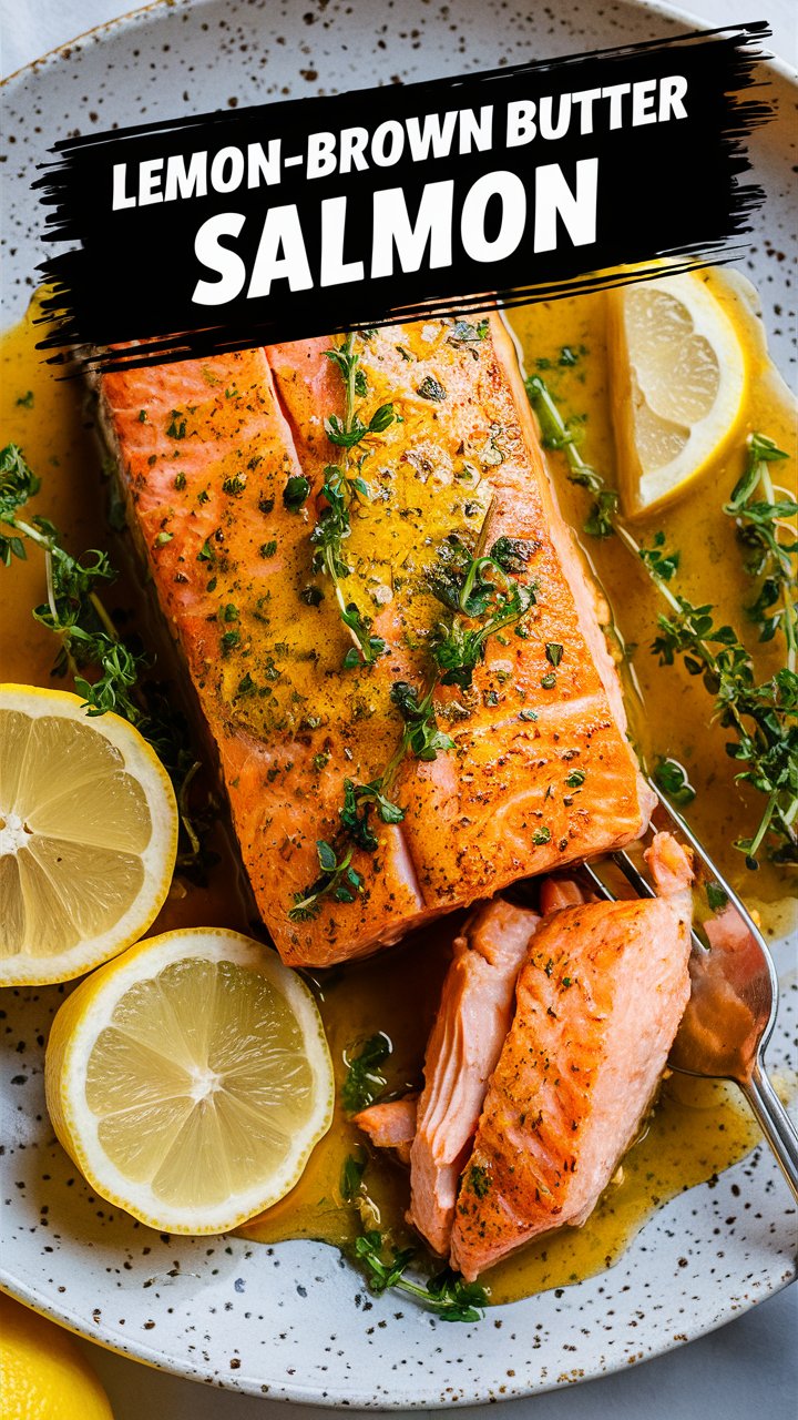 Lemon-Brown Butter Salmon