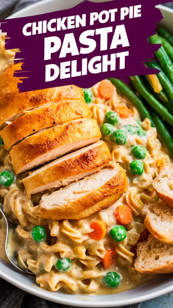 Chicken Pot Pie Pasta Delight