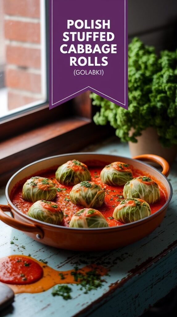 Polish Stuffed Cabbage Rolls