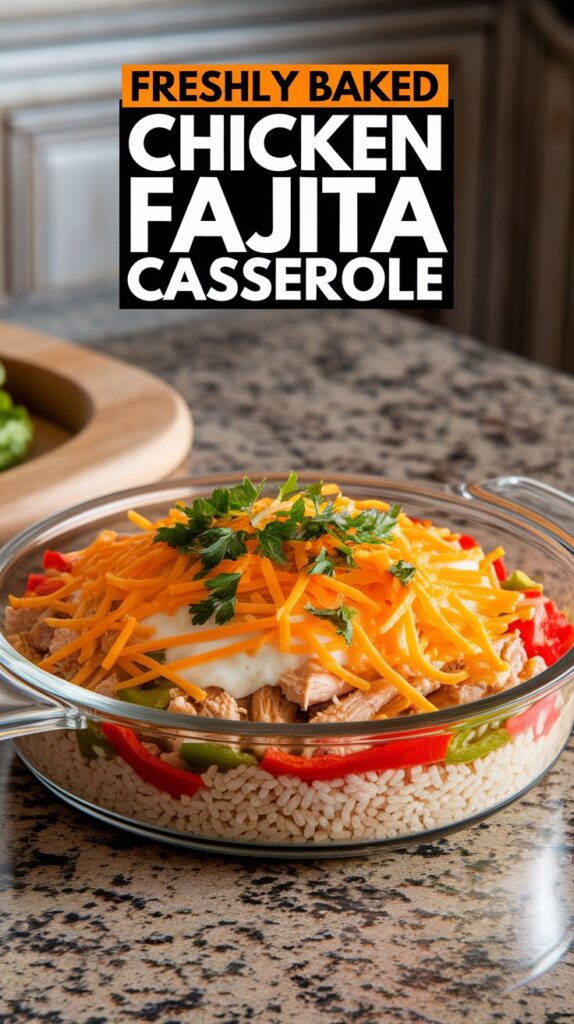 Easy Chicken Fajita Casserole