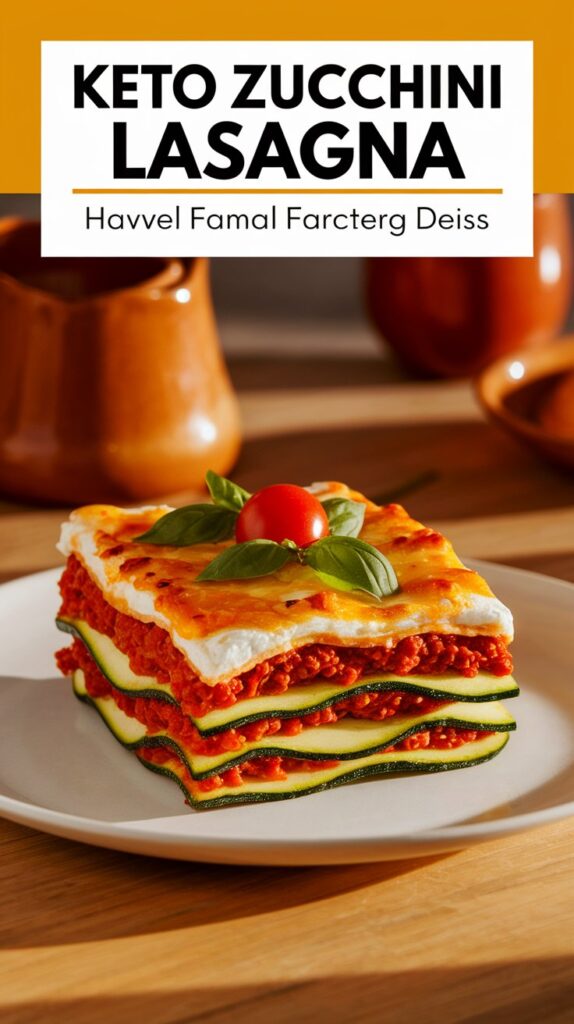 Keto Zucchini Lasagna Healthy Family Favorite Dish