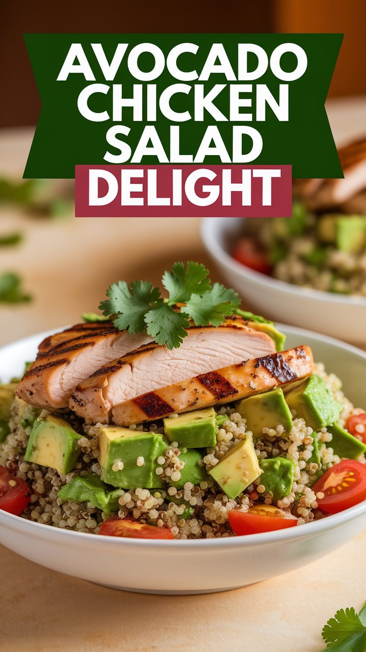 Avocado Chicken Salad Delight