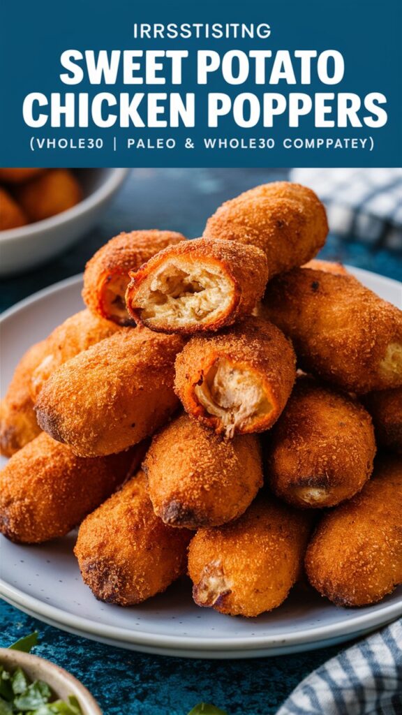 Irresistible Sweet Potato Chicken Poppers