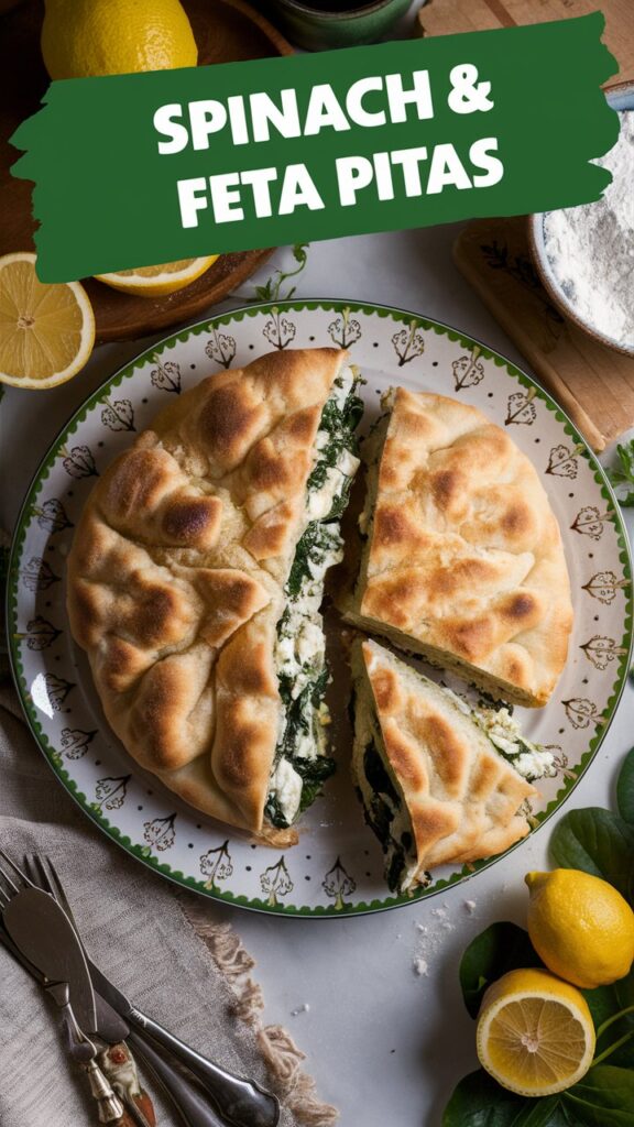 Spinach & Feta Pitas