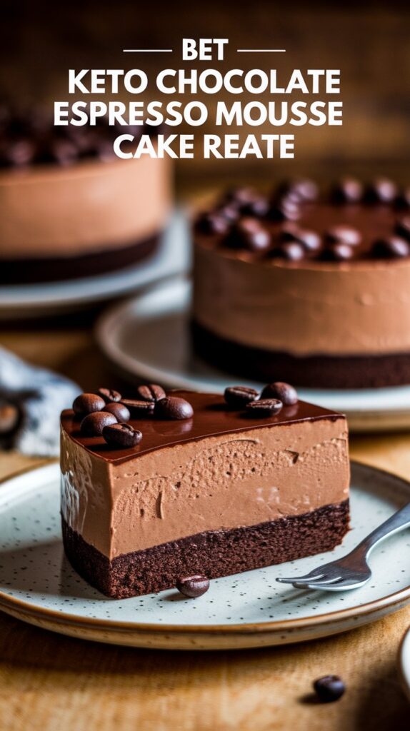 Best Keto Chocolate Espresso Mousse Cake Recipe