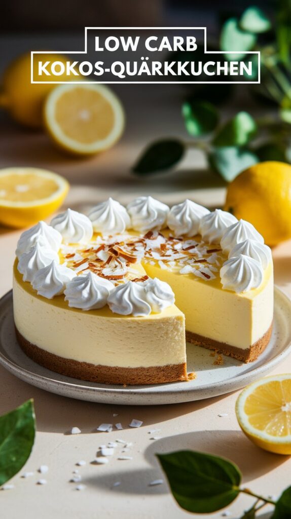 Low Carb Kokos-Quarkkuchen