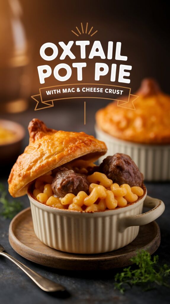 Oxtail Pot Pie with Mac & Cheese Crust