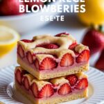 Easy Keto Strawberry Lemon Blondies Recipe