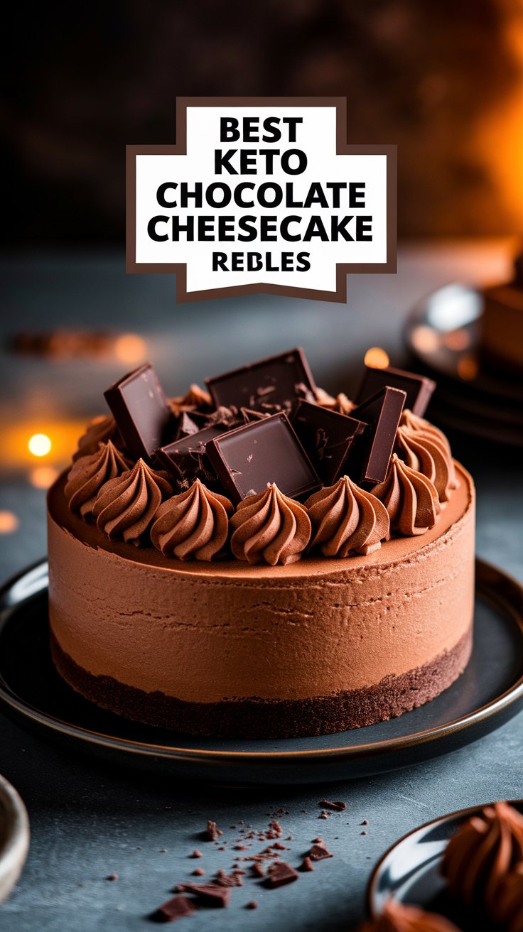 Best Keto Chocolate Cheesecake Recipe