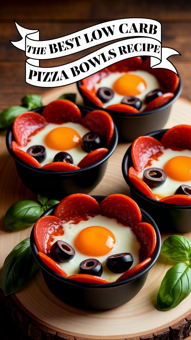The Best Low Carb Pizza Bowls Recipe