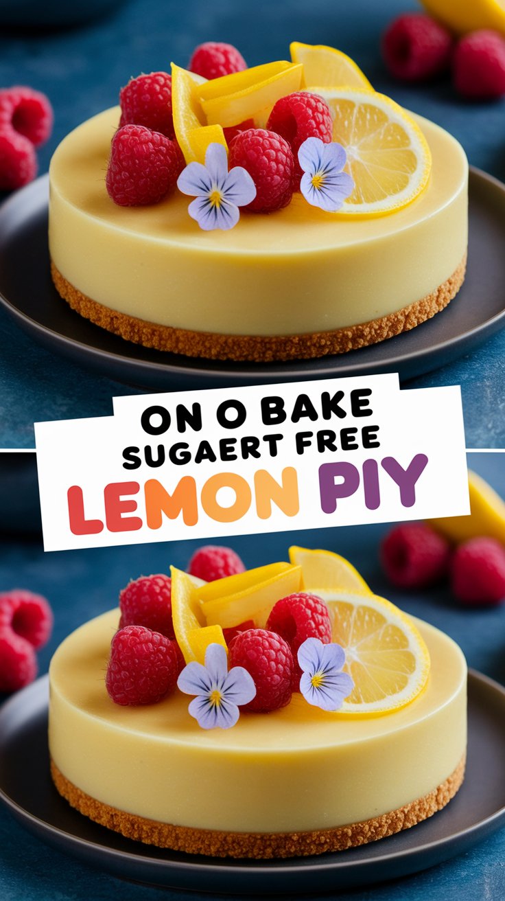 No Bake Sugar Free Lemon Pie