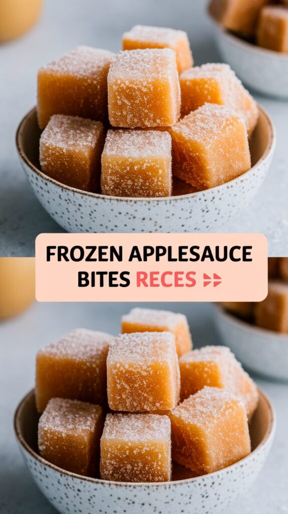 Frozen Applesauce Bites Recipe