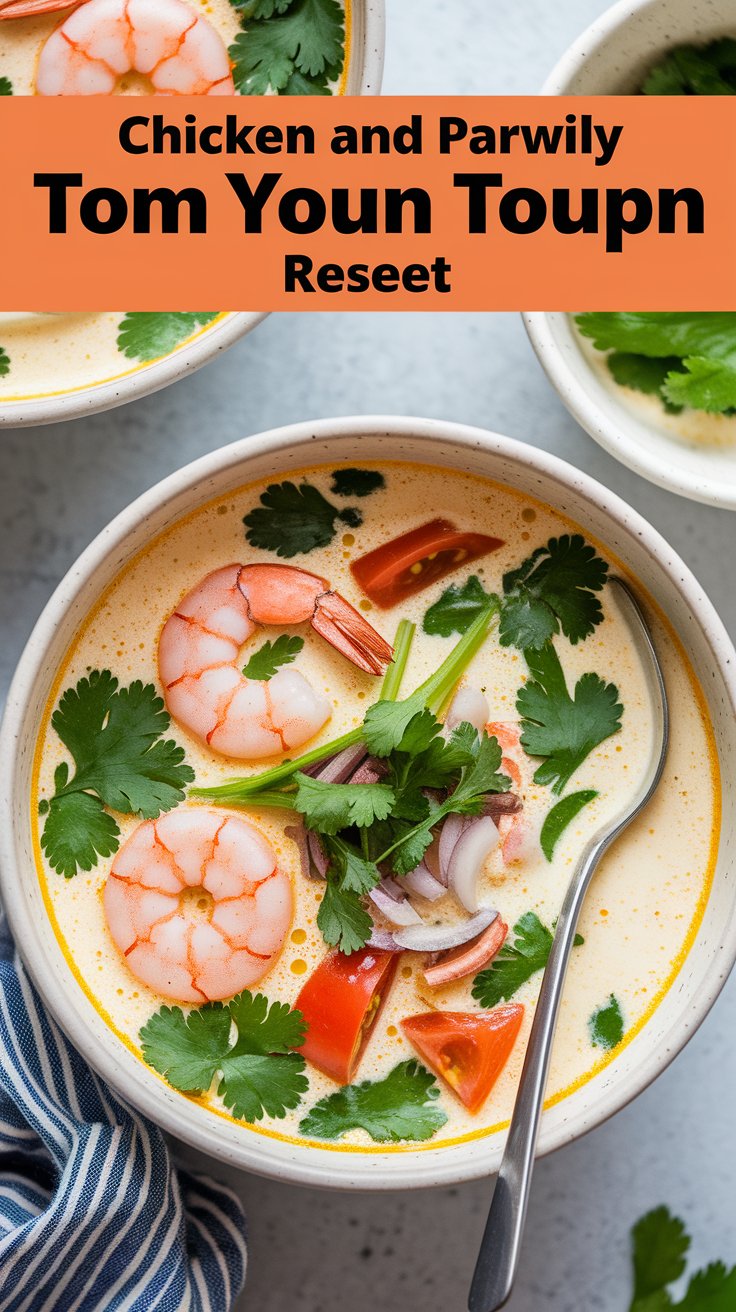 Chicken and Prawn Tom Yum Soup Recipe