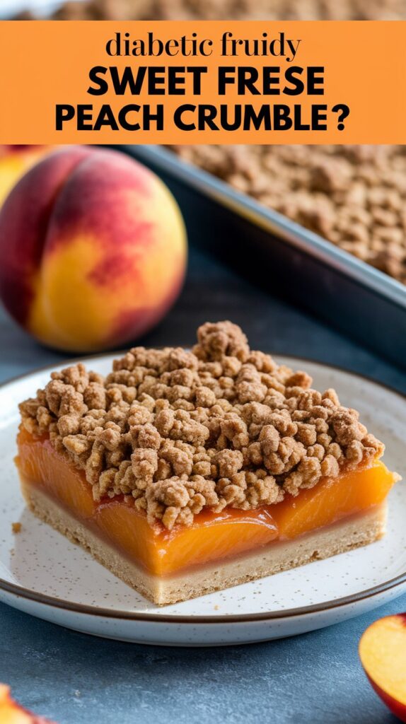Diabetic Friendly Sugar Free Peach Crumble