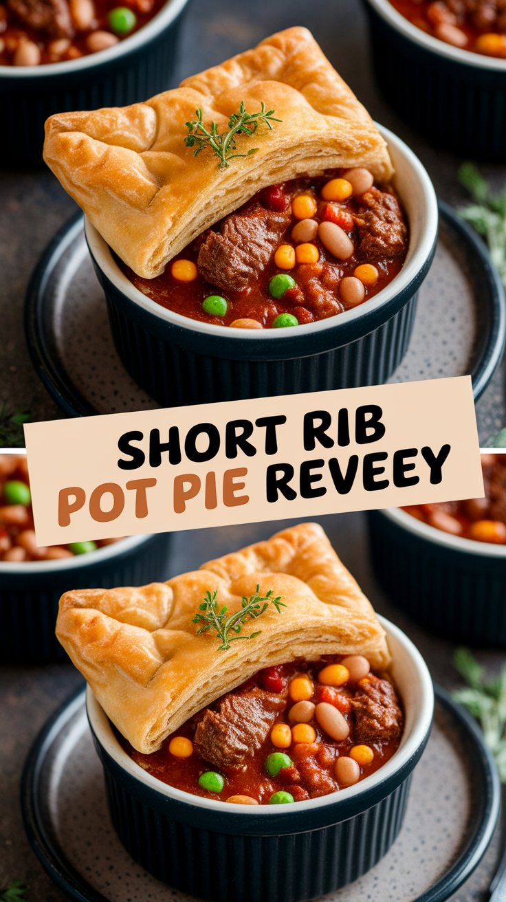 Short Rib Chili Pot Pie Recipe