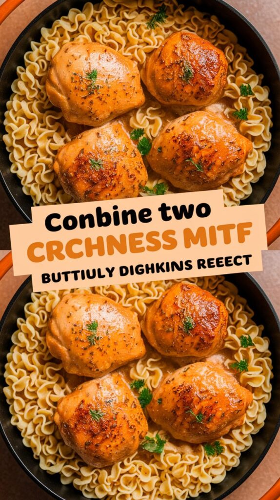 One Pan Chicken with Buttered Noodles Recipe