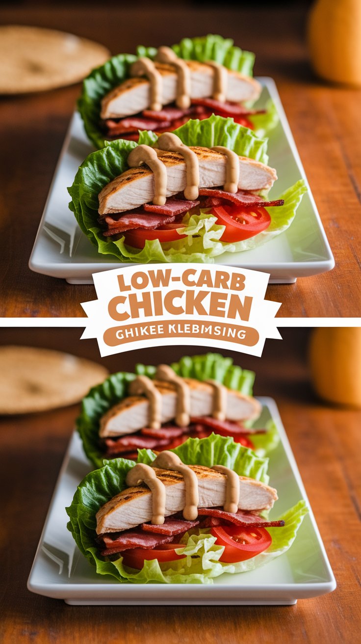 Low-Carb Chicken Club Sandwich