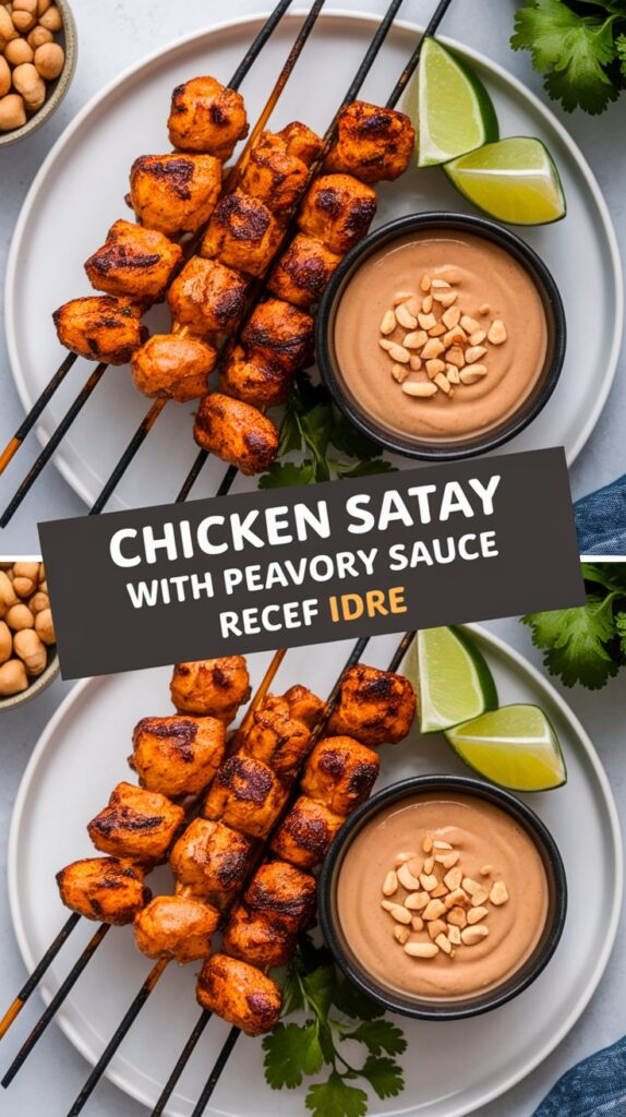 Chicken Satay with Peanut Sauce Recipe